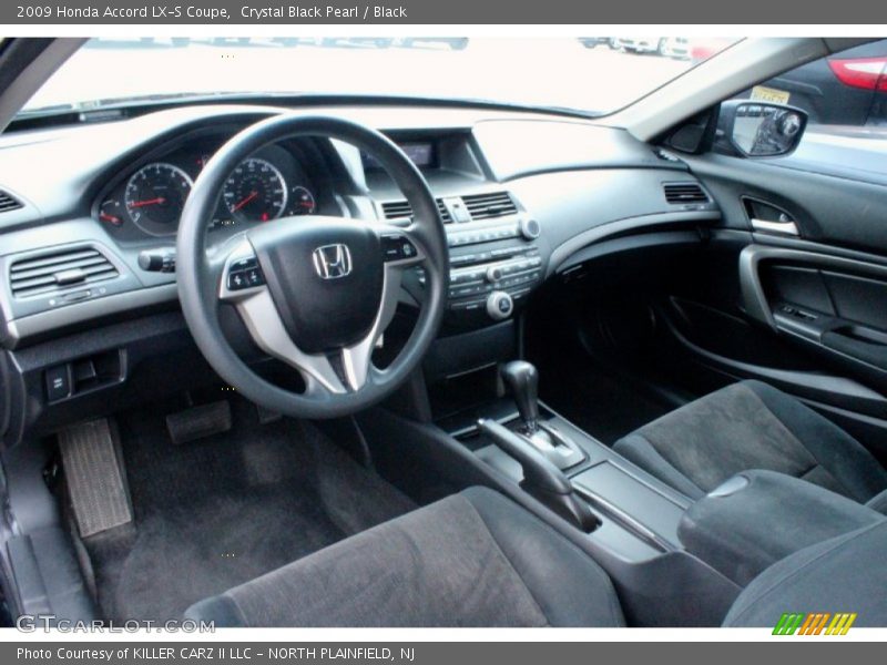 Crystal Black Pearl / Black 2009 Honda Accord LX-S Coupe