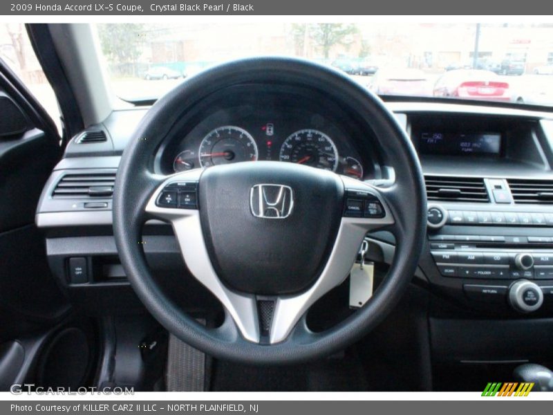 Crystal Black Pearl / Black 2009 Honda Accord LX-S Coupe
