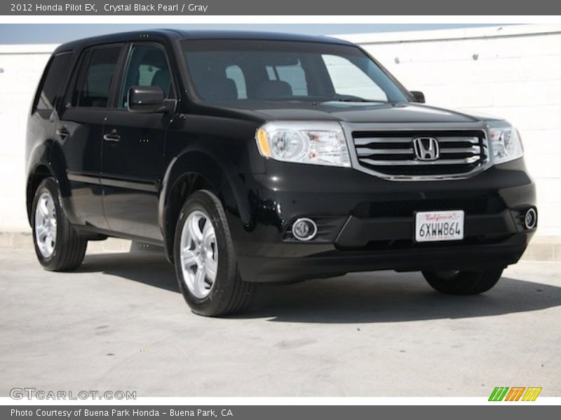 Crystal Black Pearl / Gray 2012 Honda Pilot EX