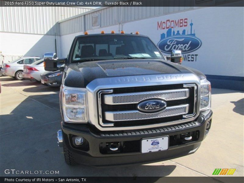 Tuxedo Black / Black 2015 Ford F350 Super Duty Lariat Crew Cab 4x4 DRW