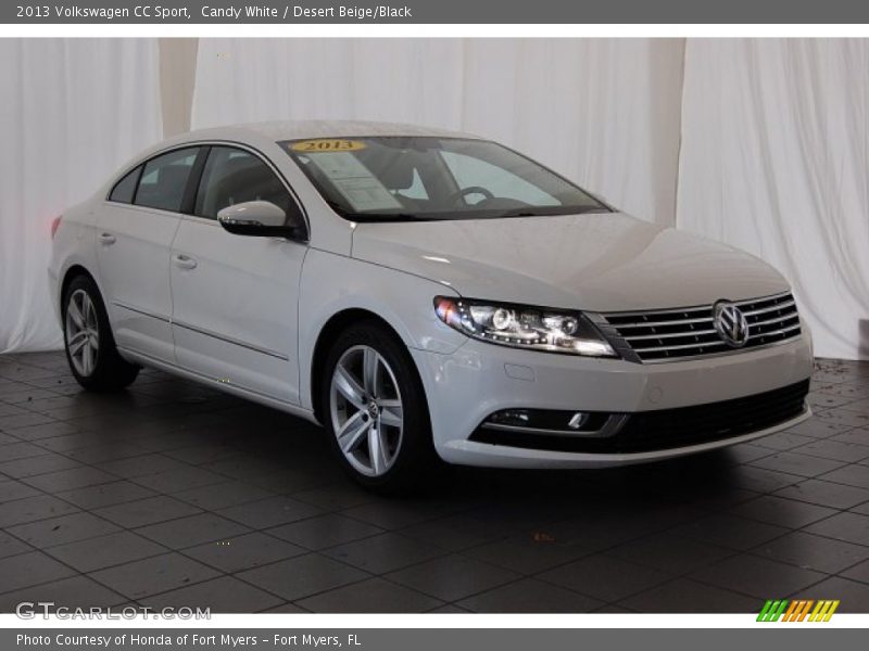 Candy White / Desert Beige/Black 2013 Volkswagen CC Sport