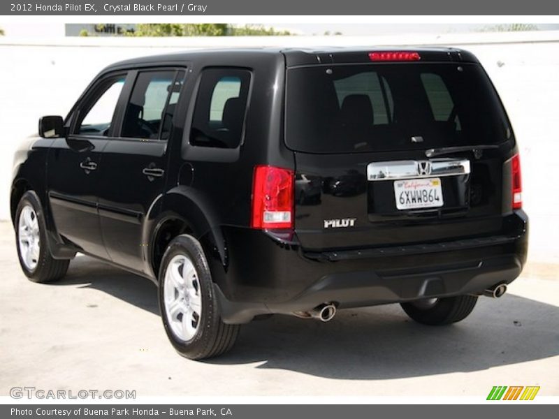 Crystal Black Pearl / Gray 2012 Honda Pilot EX