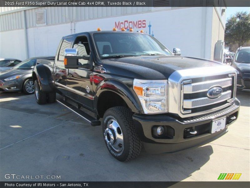 Tuxedo Black / Black 2015 Ford F350 Super Duty Lariat Crew Cab 4x4 DRW