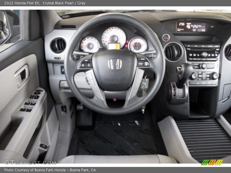 Crystal Black Pearl / Gray 2012 Honda Pilot EX