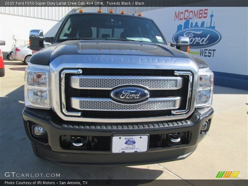 Tuxedo Black / Black 2015 Ford F350 Super Duty Lariat Crew Cab 4x4 DRW