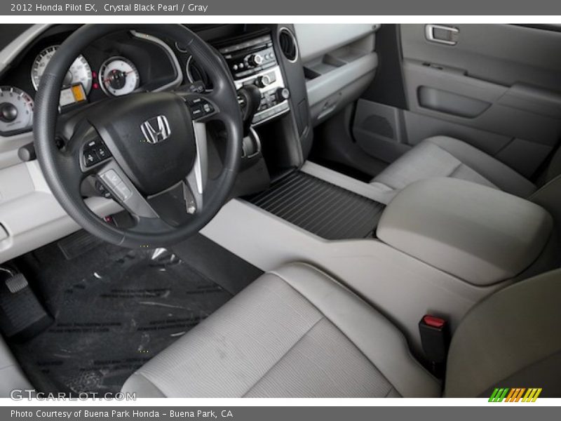 Crystal Black Pearl / Gray 2012 Honda Pilot EX