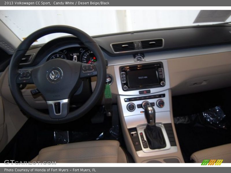 Candy White / Desert Beige/Black 2013 Volkswagen CC Sport