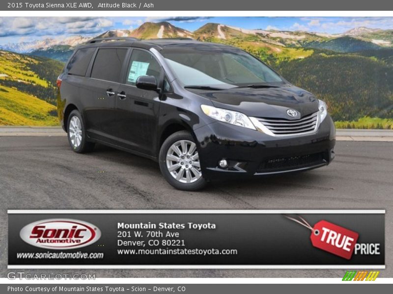 Attitude Black / Ash 2015 Toyota Sienna XLE AWD