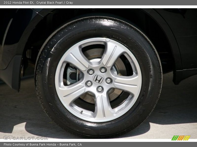 Crystal Black Pearl / Gray 2012 Honda Pilot EX