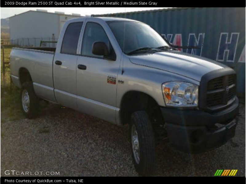 Bright Silver Metallic / Medium Slate Gray 2009 Dodge Ram 2500 ST Quad Cab 4x4