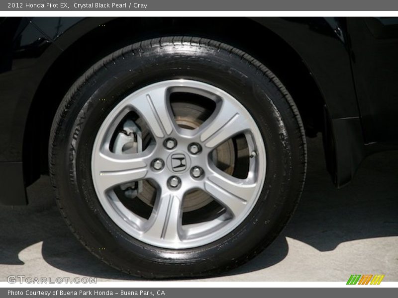 Crystal Black Pearl / Gray 2012 Honda Pilot EX