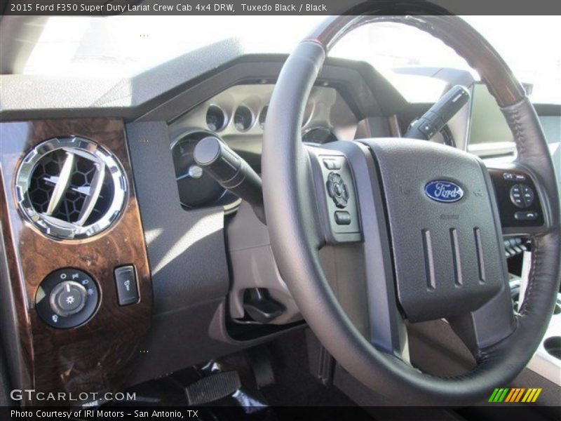 Tuxedo Black / Black 2015 Ford F350 Super Duty Lariat Crew Cab 4x4 DRW