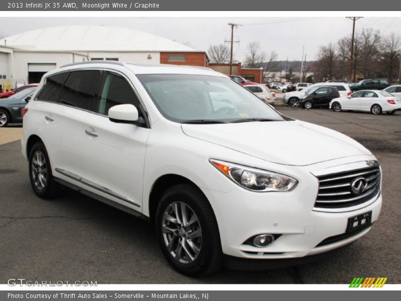 Moonlight White / Graphite 2013 Infiniti JX 35 AWD