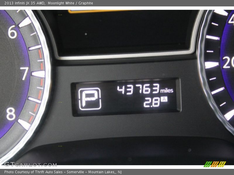 Moonlight White / Graphite 2013 Infiniti JX 35 AWD