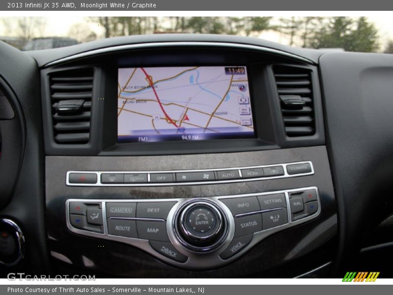 Moonlight White / Graphite 2013 Infiniti JX 35 AWD