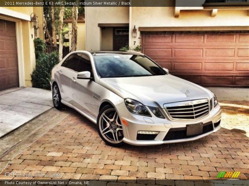 Iridium Silver Metallic / Black 2011 Mercedes-Benz E 63 AMG Sedan