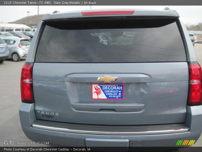 Slate Gray Metallic / Jet Black 2015 Chevrolet Tahoe LTZ 4WD