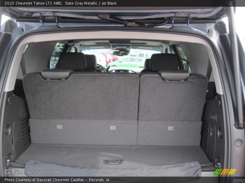 Slate Gray Metallic / Jet Black 2015 Chevrolet Tahoe LTZ 4WD