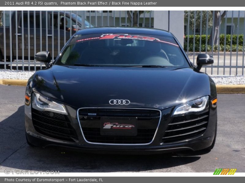 Phantom Black Pearl Effect / Black Fine Nappa Leather 2011 Audi R8 4.2 FSI quattro