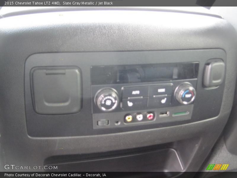 Slate Gray Metallic / Jet Black 2015 Chevrolet Tahoe LTZ 4WD
