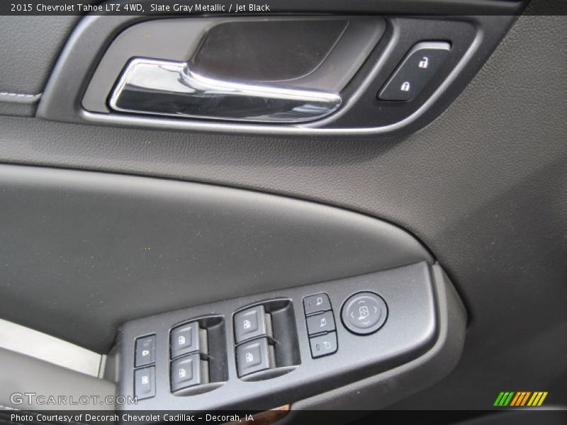 Slate Gray Metallic / Jet Black 2015 Chevrolet Tahoe LTZ 4WD