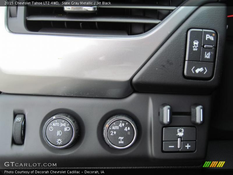 Slate Gray Metallic / Jet Black 2015 Chevrolet Tahoe LTZ 4WD