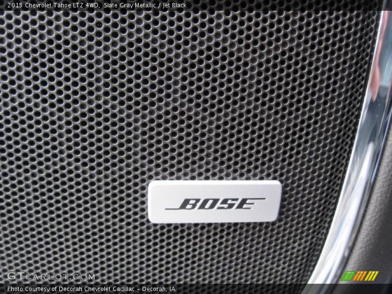Slate Gray Metallic / Jet Black 2015 Chevrolet Tahoe LTZ 4WD