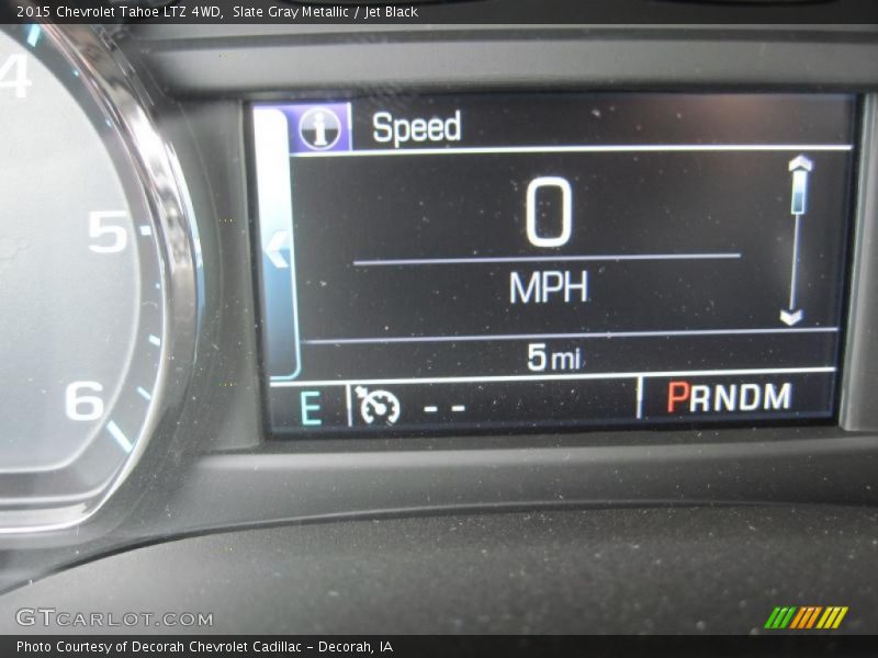 Slate Gray Metallic / Jet Black 2015 Chevrolet Tahoe LTZ 4WD