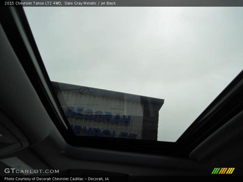 Slate Gray Metallic / Jet Black 2015 Chevrolet Tahoe LTZ 4WD