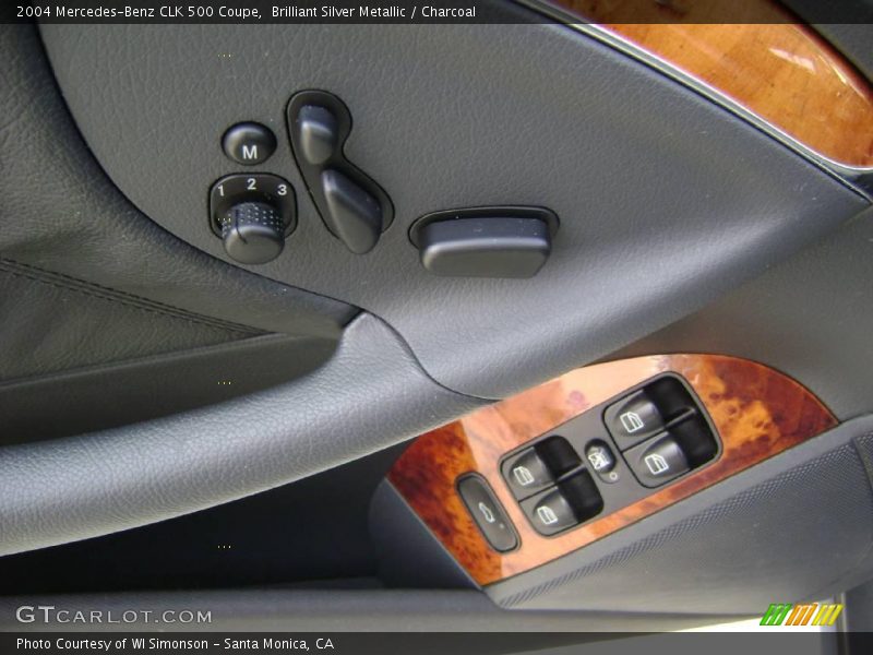 Brilliant Silver Metallic / Charcoal 2004 Mercedes-Benz CLK 500 Coupe