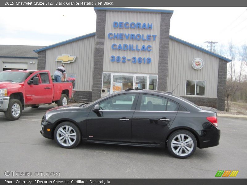 Black Granite Metallic / Jet Black 2015 Chevrolet Cruze LTZ