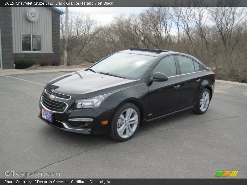 Black Granite Metallic / Jet Black 2015 Chevrolet Cruze LTZ