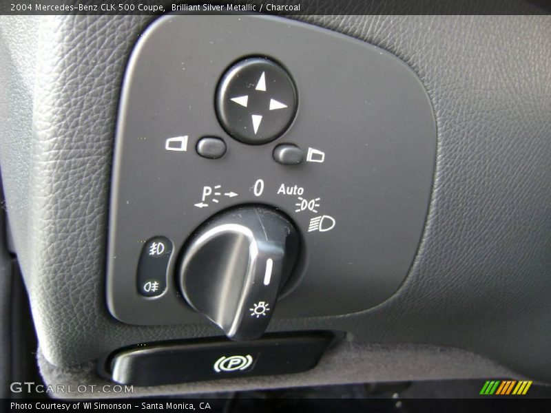 Brilliant Silver Metallic / Charcoal 2004 Mercedes-Benz CLK 500 Coupe