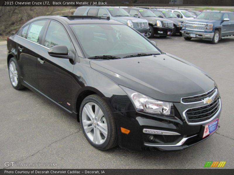 Black Granite Metallic / Jet Black 2015 Chevrolet Cruze LTZ