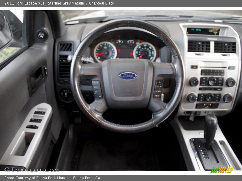 Sterling Grey Metallic / Charcoal Black 2011 Ford Escape XLT