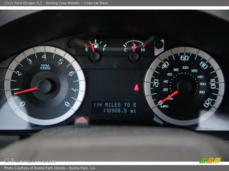 Sterling Grey Metallic / Charcoal Black 2011 Ford Escape XLT