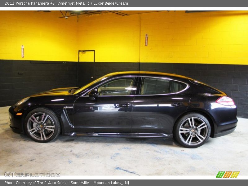 Amethyst Metallic / Luxor Beige/Cream 2012 Porsche Panamera 4S