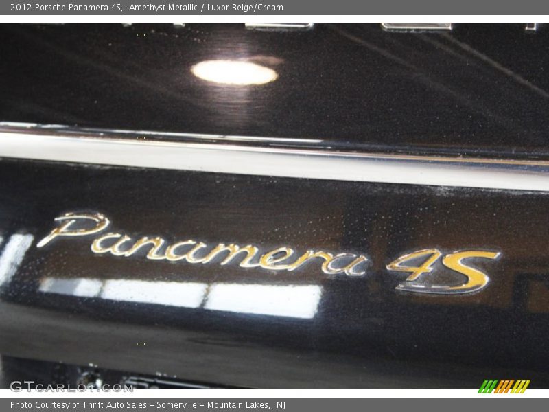 Amethyst Metallic / Luxor Beige/Cream 2012 Porsche Panamera 4S