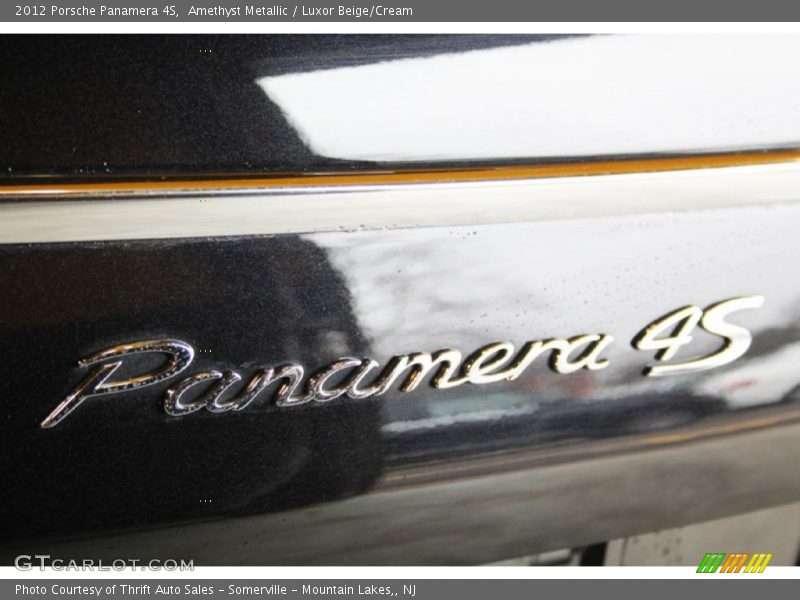 Amethyst Metallic / Luxor Beige/Cream 2012 Porsche Panamera 4S