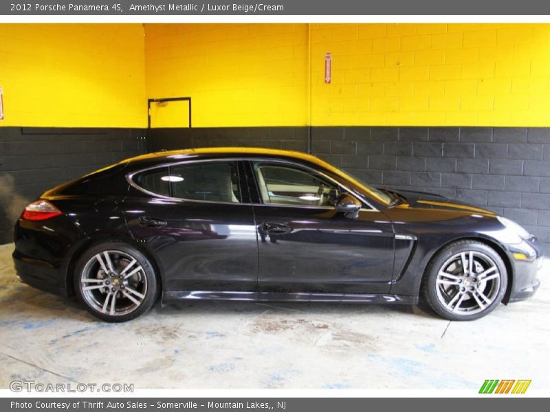 Amethyst Metallic / Luxor Beige/Cream 2012 Porsche Panamera 4S