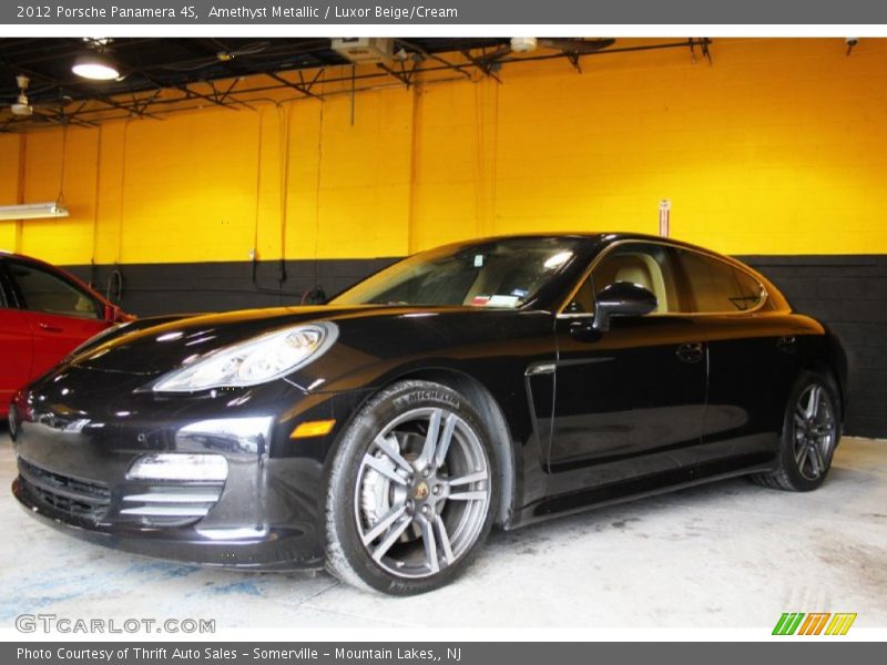 Amethyst Metallic / Luxor Beige/Cream 2012 Porsche Panamera 4S