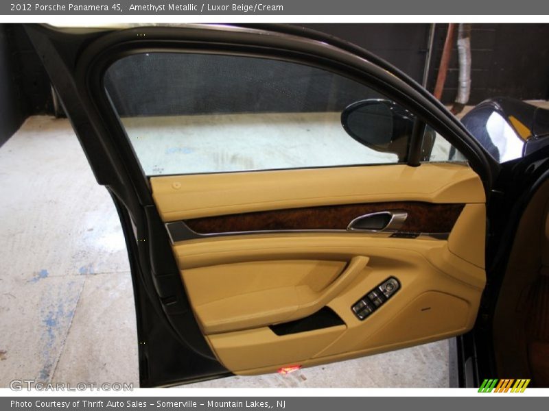 Amethyst Metallic / Luxor Beige/Cream 2012 Porsche Panamera 4S