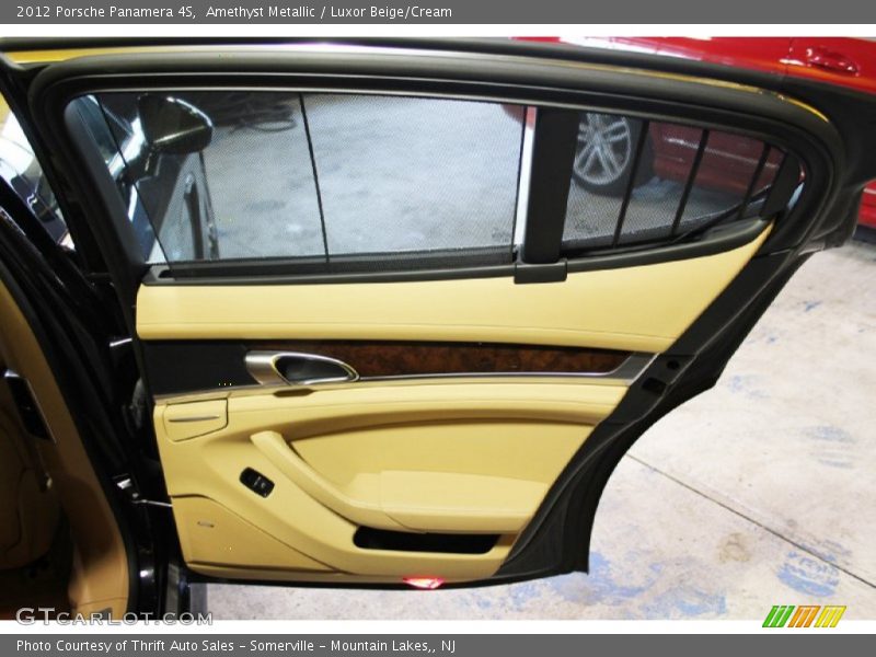 Amethyst Metallic / Luxor Beige/Cream 2012 Porsche Panamera 4S