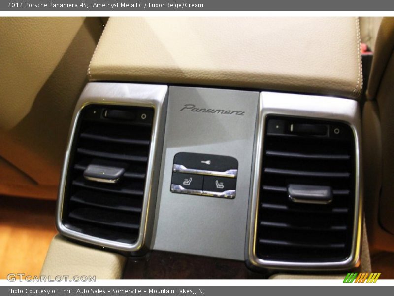 Amethyst Metallic / Luxor Beige/Cream 2012 Porsche Panamera 4S