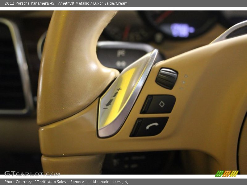 Amethyst Metallic / Luxor Beige/Cream 2012 Porsche Panamera 4S