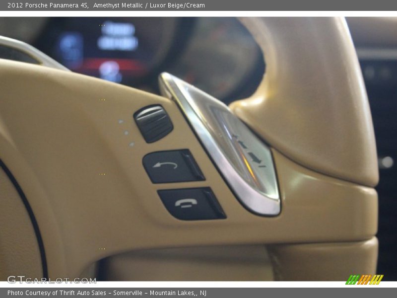 Amethyst Metallic / Luxor Beige/Cream 2012 Porsche Panamera 4S