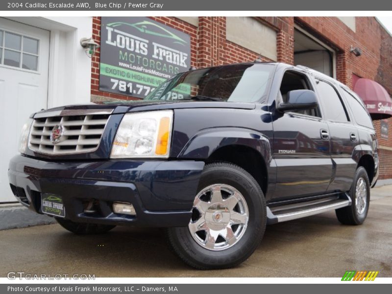 Blue Chip / Pewter Gray 2004 Cadillac Escalade AWD