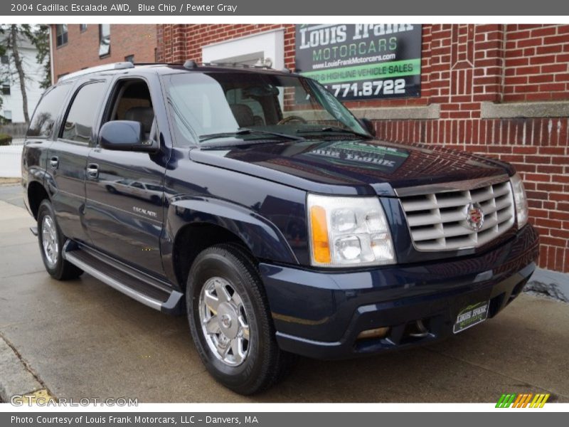 Blue Chip / Pewter Gray 2004 Cadillac Escalade AWD