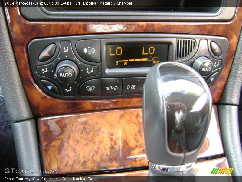 Brilliant Silver Metallic / Charcoal 2004 Mercedes-Benz CLK 500 Coupe