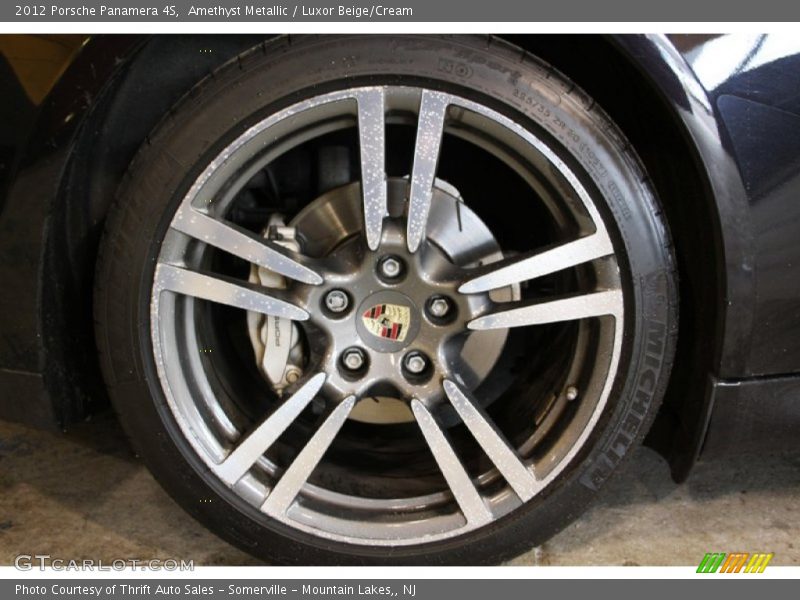 Amethyst Metallic / Luxor Beige/Cream 2012 Porsche Panamera 4S